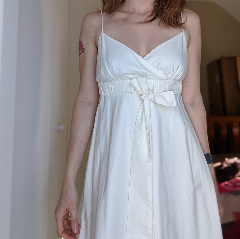 J. Crew white cotton dress